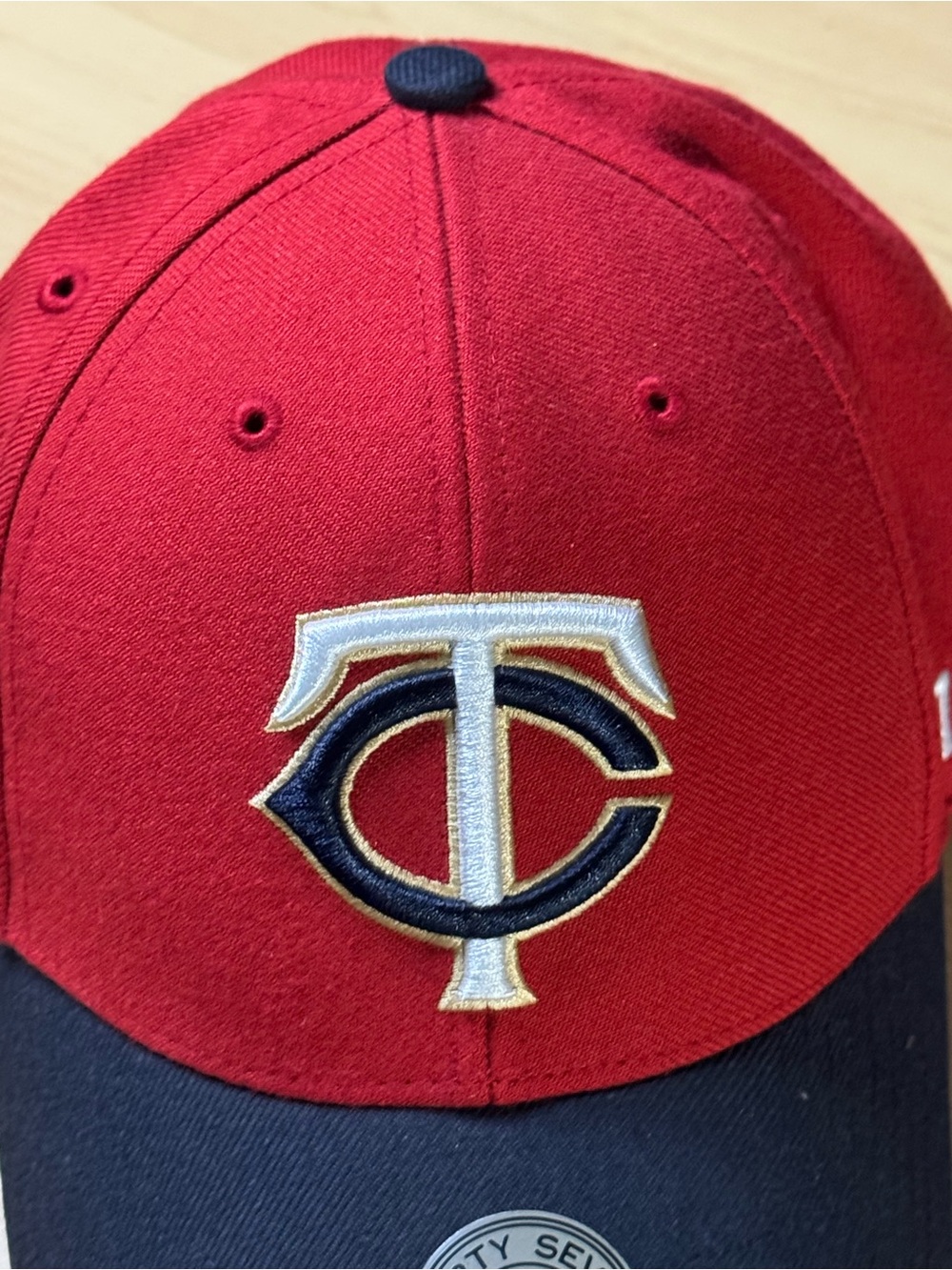 '47 Red and Navy Minnesota Twins Clean Up Cap - Picture 2 of 8